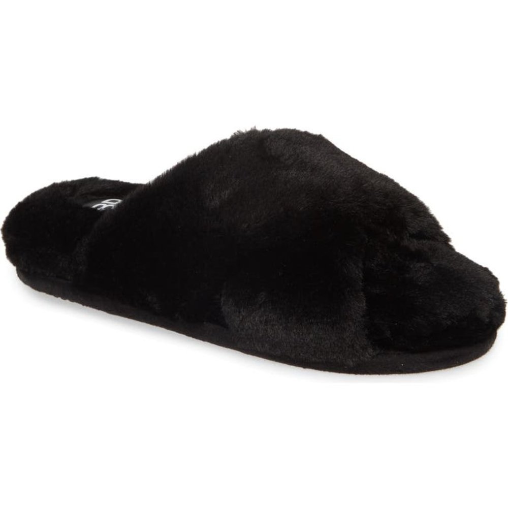 Sophie Criss Cross Plush Bedroom Slipper
